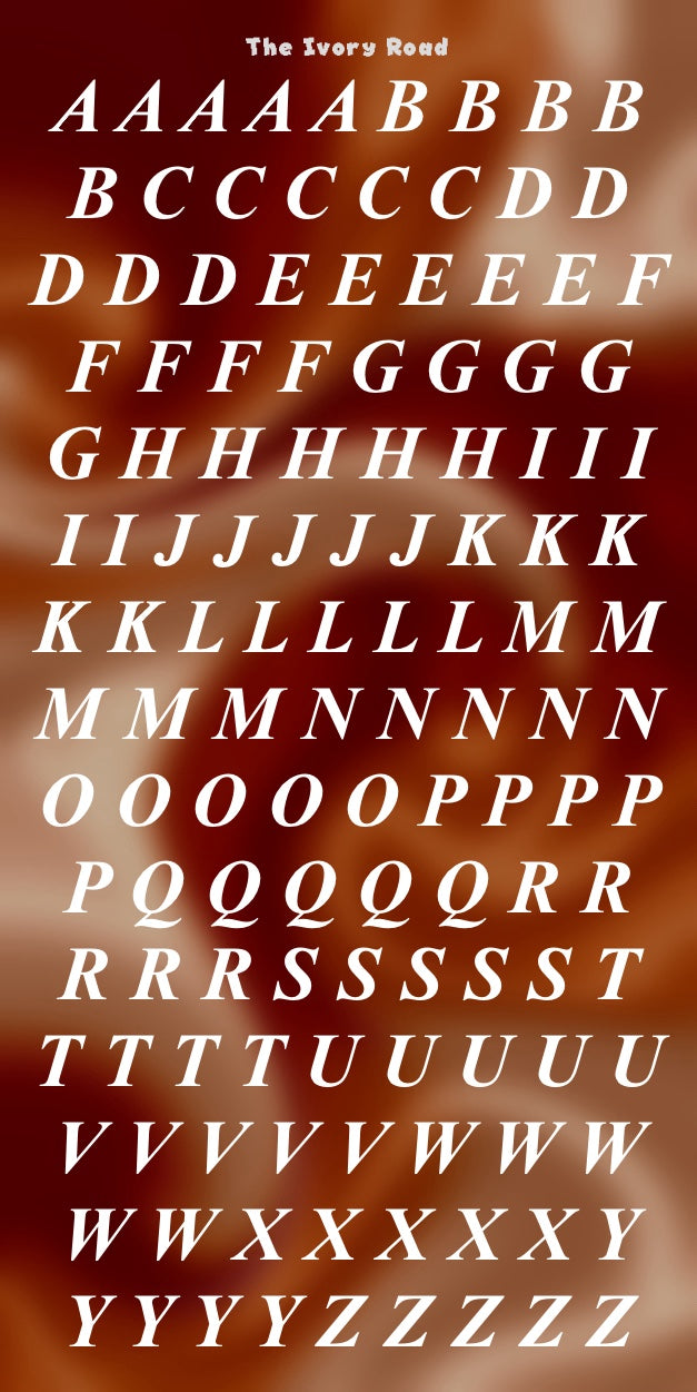 Rose - Messy Theme (Big Letters)