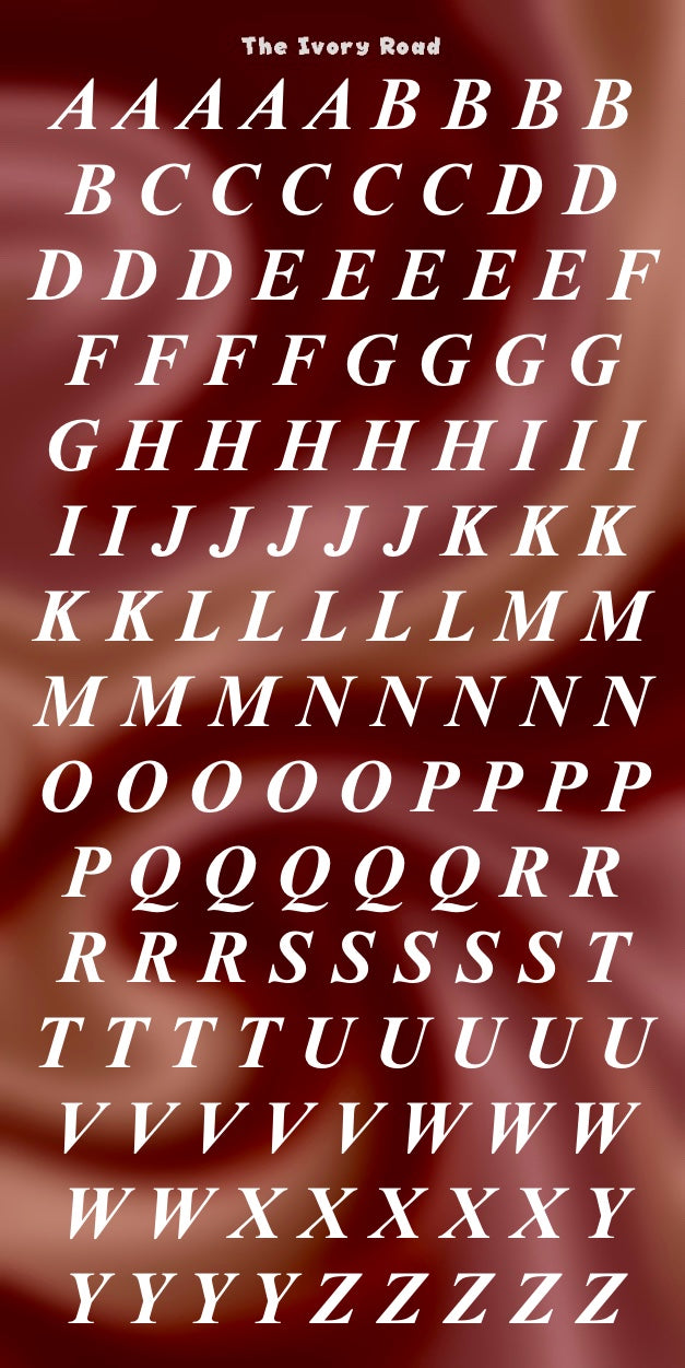 Rose - Messy Theme (Big Letters)