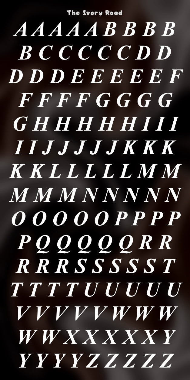 Rose - Messy Theme (Big Letters)