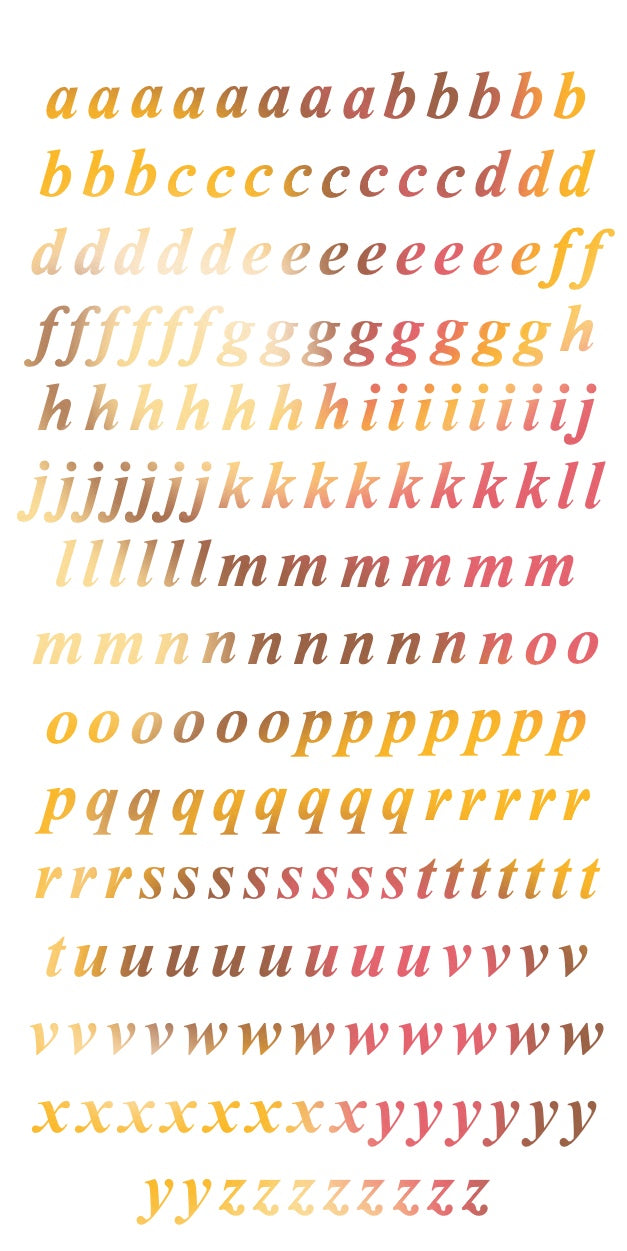 Rose - Messy Theme (Small Letters)