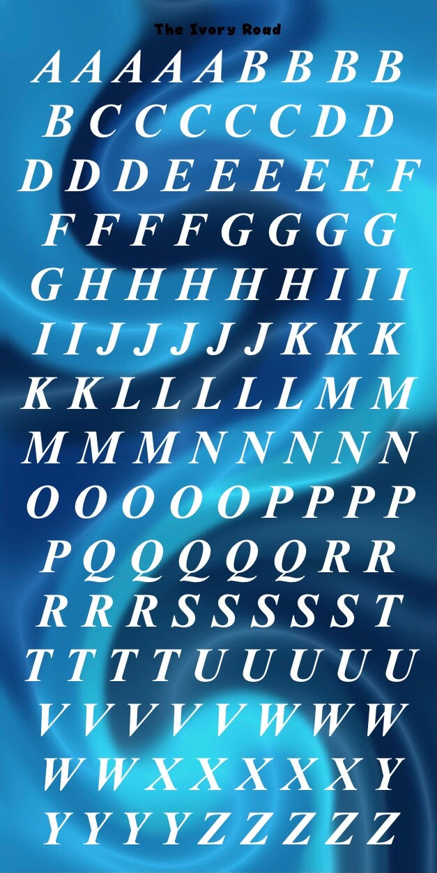 Rose - Messy Theme (Big Letters)