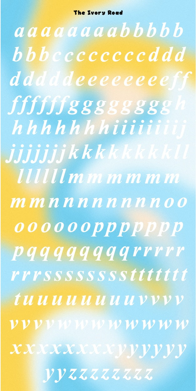 Rose - Messy Theme (Small Letters)