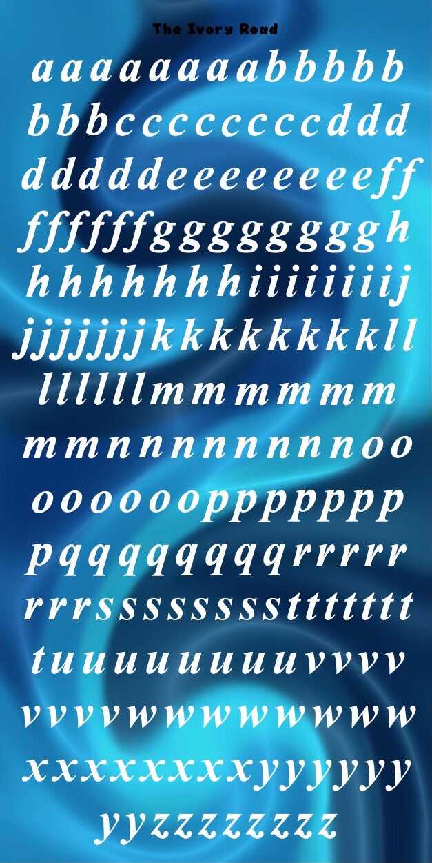 Rose - Messy Theme (Small Letters)
