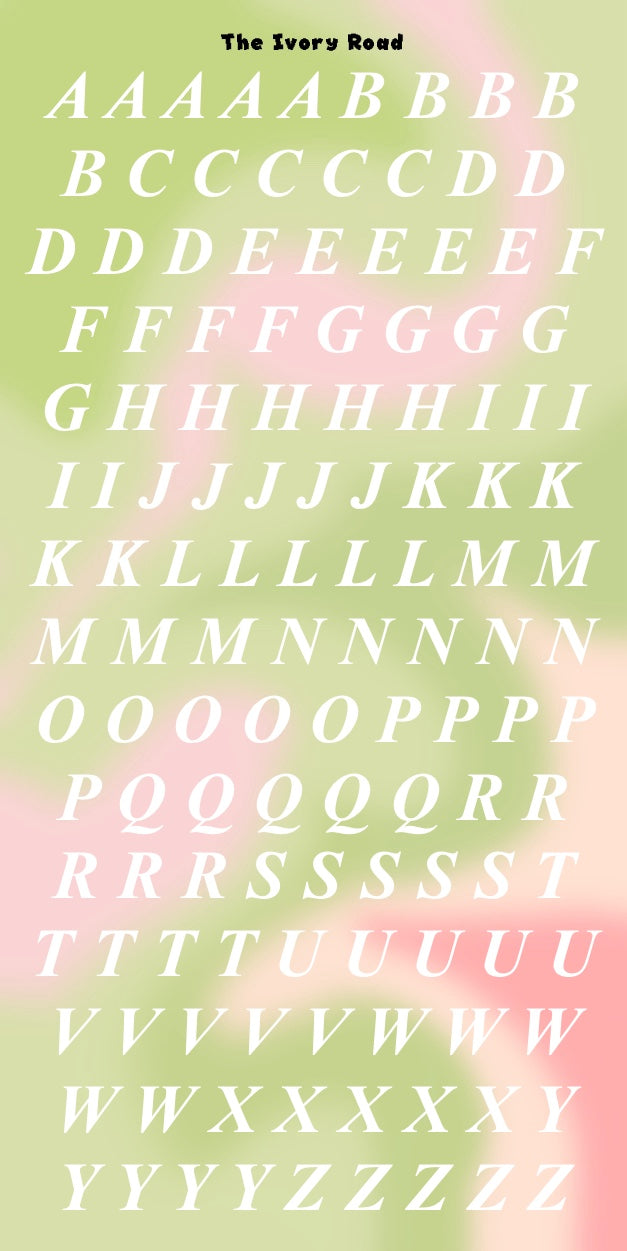 Rose - Messy Theme (Big Letters)