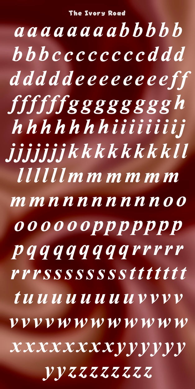 Rose - Messy Theme (Small Letters)