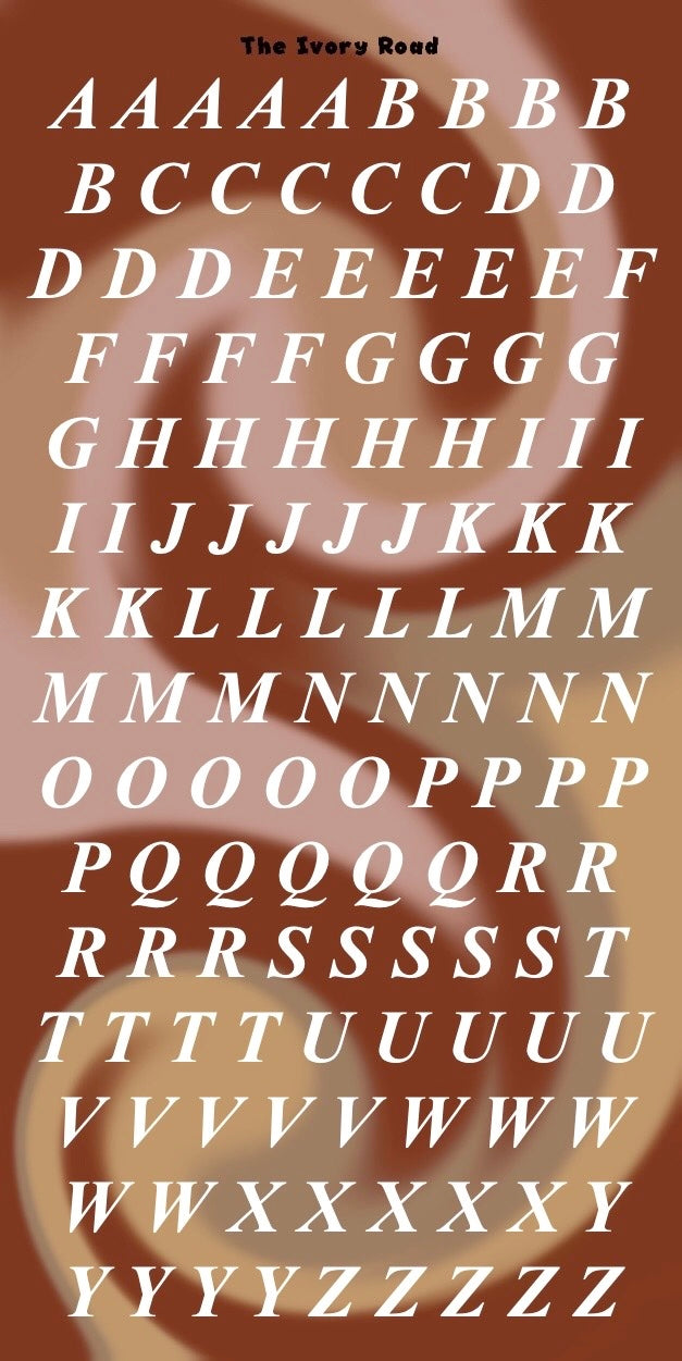 Rose - Messy Theme (Big Letters)
