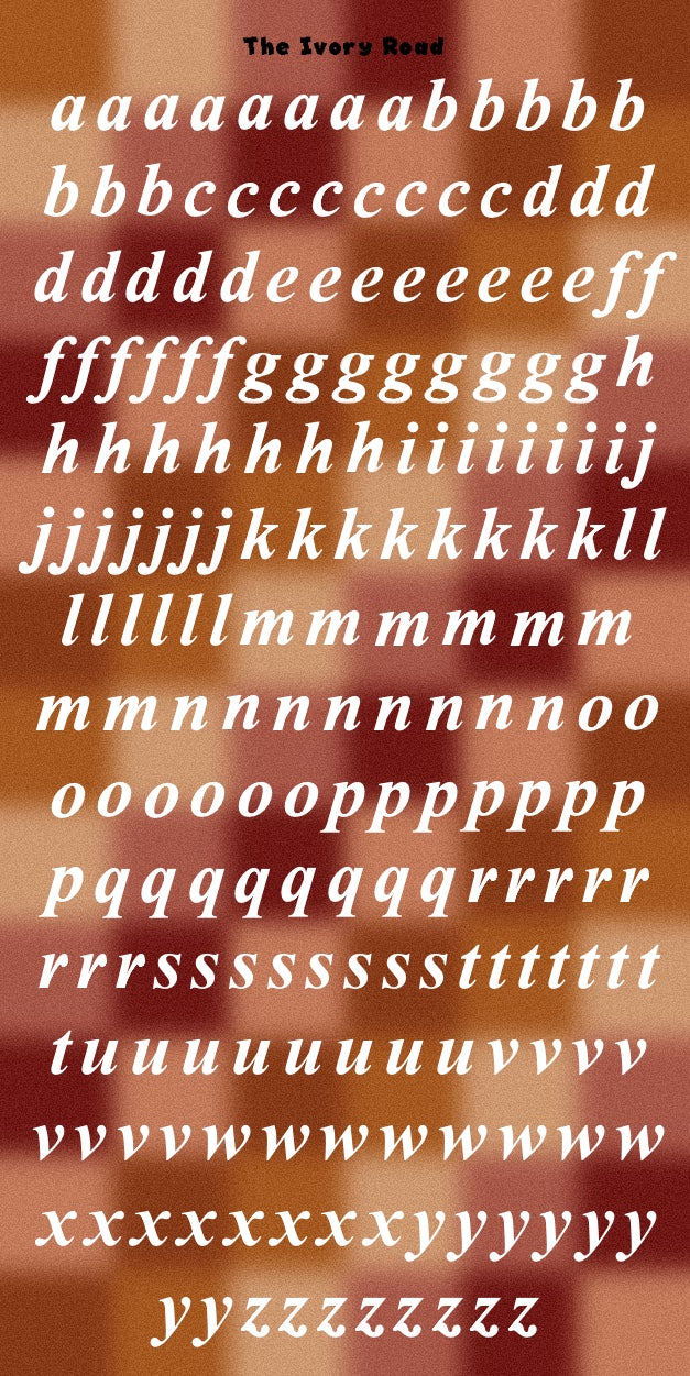 Rose - Messy Theme (Small Letters)