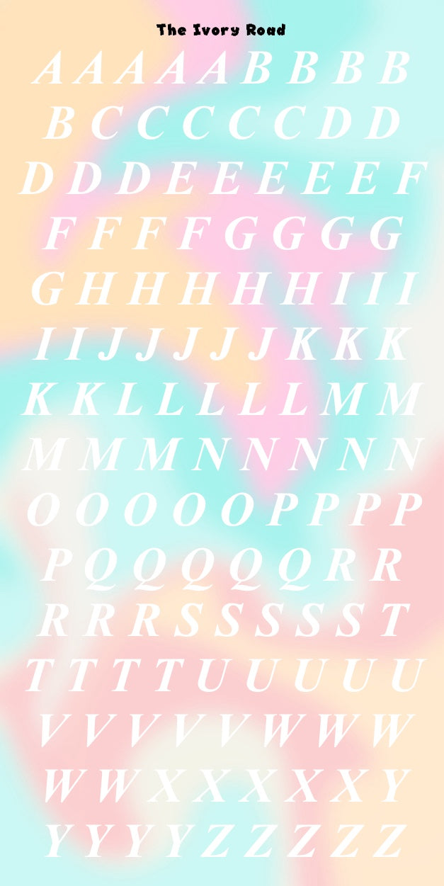 Rose - Messy Theme (Big Letters)