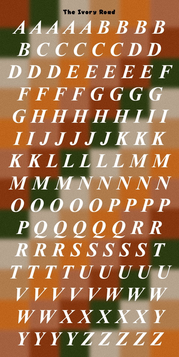 Rose - Messy Theme (Big Letters)