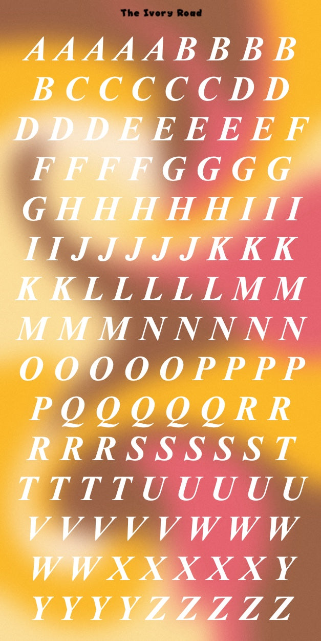 Rose - Messy Theme (Big Letters)