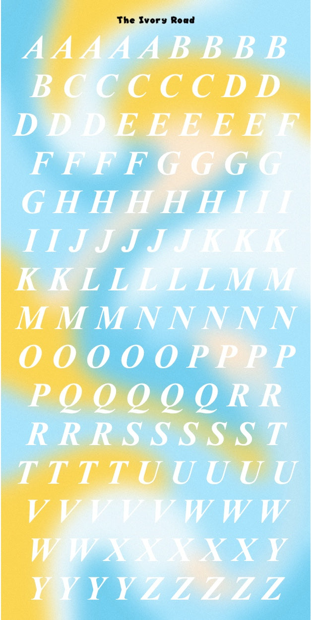 Rose - Messy Theme (Big Letters)