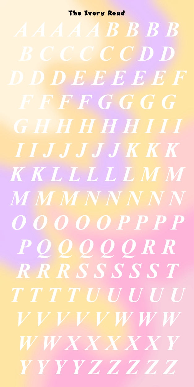 Rose - Messy Theme (Big Letters)