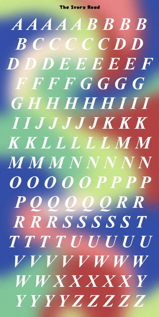 Rose - Messy Theme (Big Letters)
