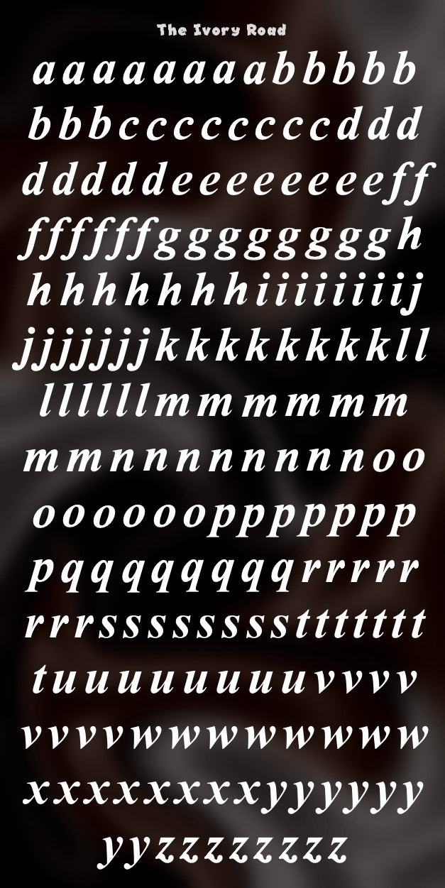 Rose - Messy Theme (Small Letters)