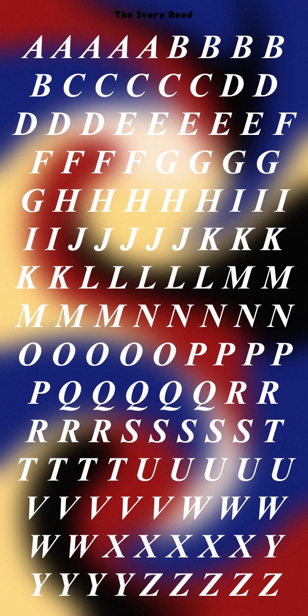 Rose - Messy Theme (Big Letters)