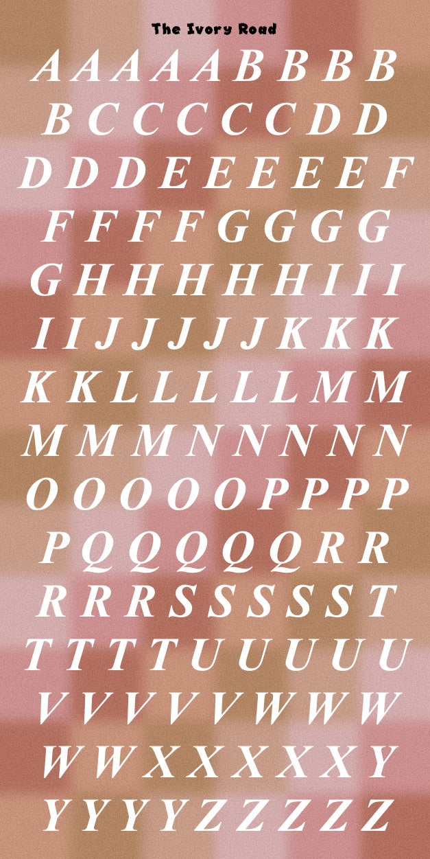 Rose - Messy Theme (Big Letters)