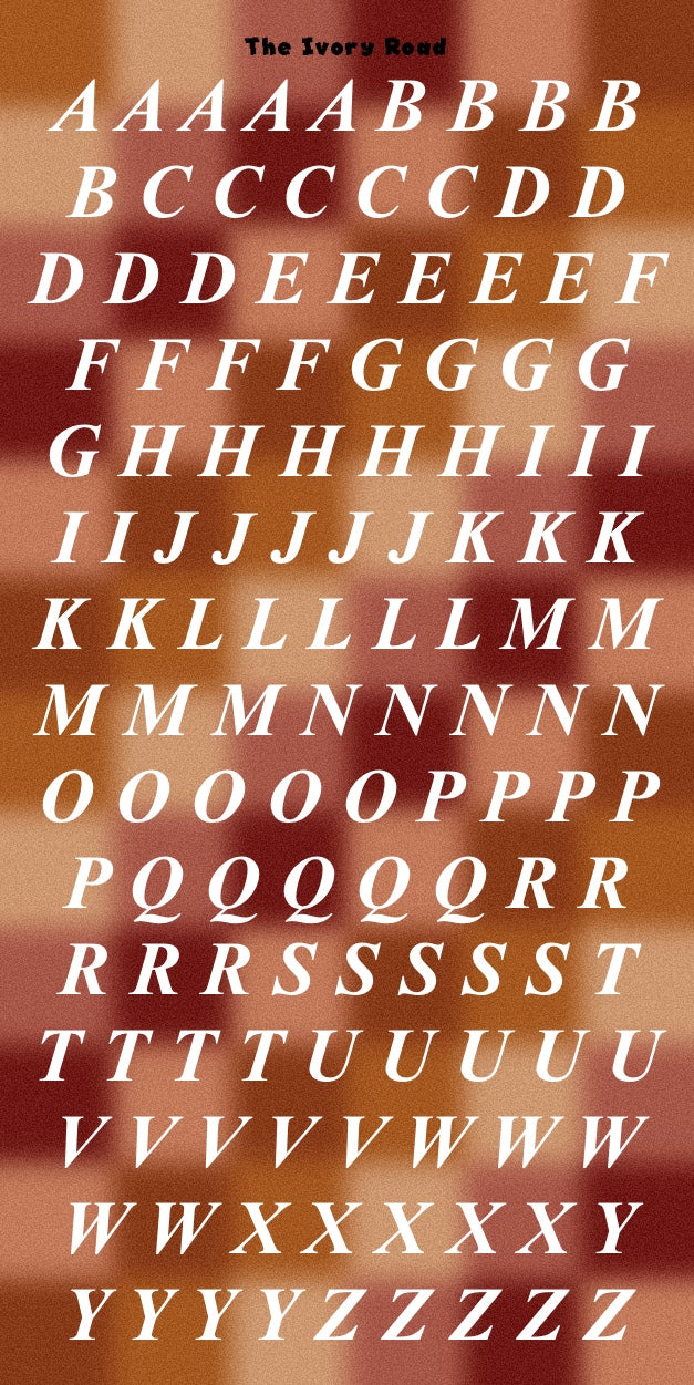 Rose - Messy Theme (Big Letters)