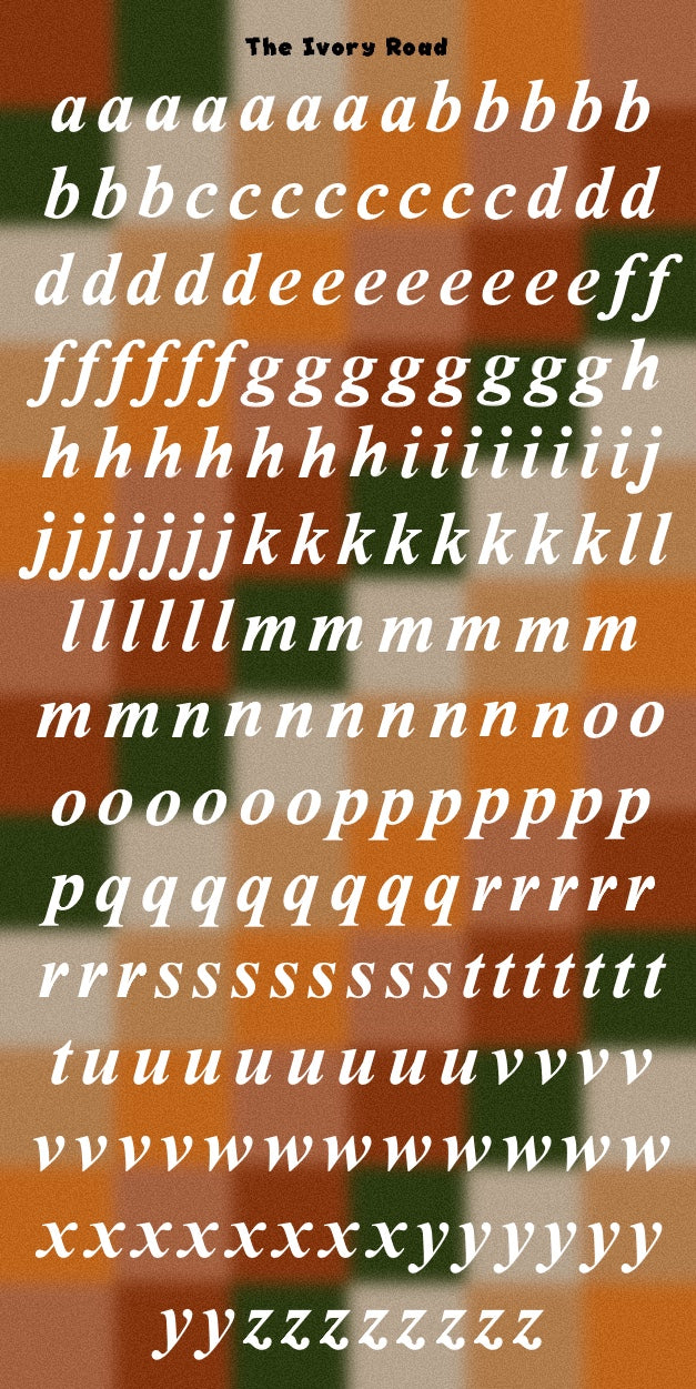 Rose - Messy Theme (Small Letters)