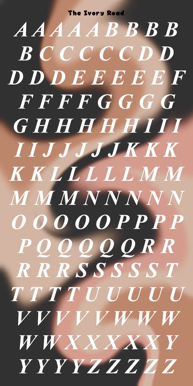 Rose - Messy Theme (Big Letters)