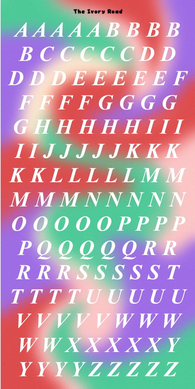 Rose - Messy Theme (Big Letters)