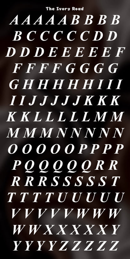 Rose - Messy Theme (Big Letters)