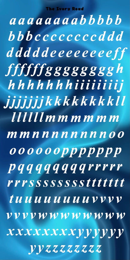 Rose - Messy Theme (Small Letters)