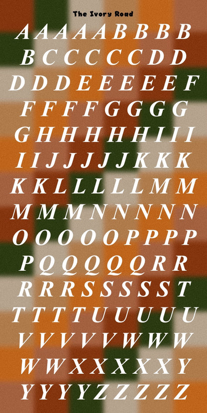 Rose - Messy Theme (Big Letters)