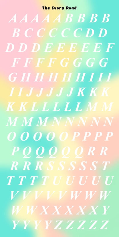 Rose - Messy Theme (Big Letters)