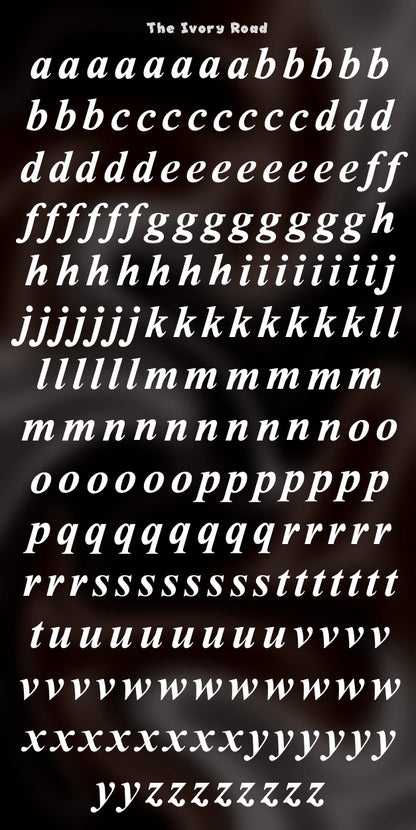 Rose - Messy Theme (Small Letters)