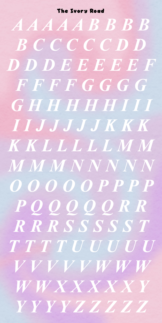 Rose - Messy Theme (Big Letters)