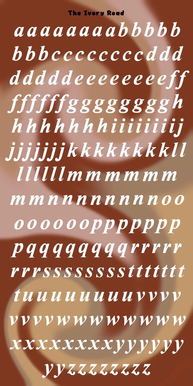Rose - Messy Theme (Small Letters)