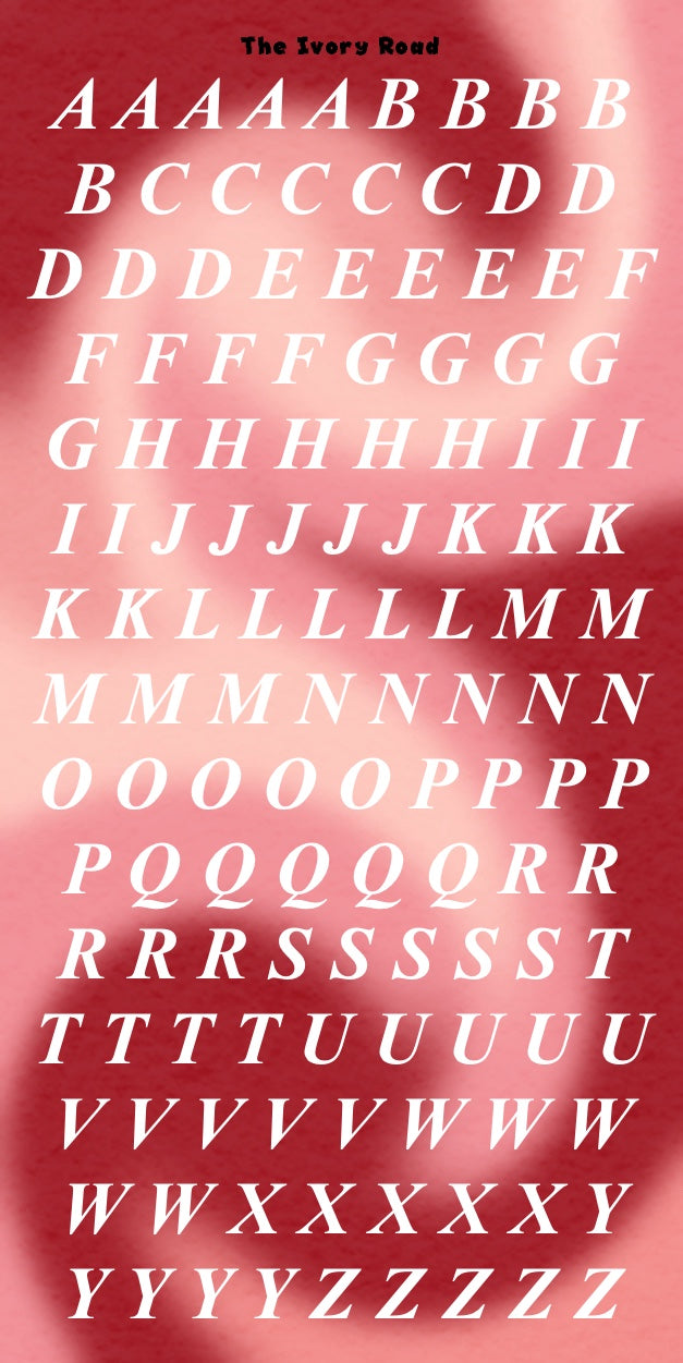 Rose - Messy Theme (Big Letters)